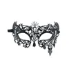 Party Masks Women Venetian Fashion Black Metal Laser-Cut Xmas Dress Costume Shows Masquerade Half Face Mask Drop Delivery Home Garden Dhcdj