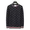 2023 Mens Designer Sweaters Retro Classic Luxury Sweatshirt Men Arm Letter Brodery Round Neck Bekväm högkvalitativ Jumper Fashion Cardigan för män Storlek M-3XL