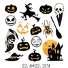 Notions Halloween Iron on Transfers Patches Horror Bat Ghost Skull Heat Transfer Sticker for T-Shirt Hoodies Washable Decoration Applique