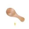 Cucchiai Mini cucchiaio di legno Cucina Spezie Legno Zucchero Tè Caffè Scoop Piccolo Corto Connt Utensili Strumento di cottura Consegna a goccia Giardino domestico D Dhokq