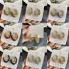 Boucles d'oreilles pendantes S925 colorées Vintage géométriques irrégulières en résine, clous à la mode en acrylique coloré en forme de C pour femmes et filles, bijoux