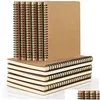 Notepads Wholesale Spiral Notebook Journals Notebooks Soft Er 50 Sheets100 Pages Unlined Paper For Office Students School Drop Deliver Dhsmr