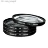 Filtreler Makro Kapat Lens Filtresi+1+2+4+10 Filtre Kiti 49mm 52mm 55mm 58mm 62mm 67mm 72mm 77mm 82mm Nikon Kameralar için Q230905