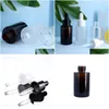 Storage Bottles Jars 2021 New 30Ml Glass Essential Oil Per Liquid Reagent Pipette Dropper Bottle Flat Shoder Cylindrical Drop Delivery Dhzpq