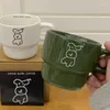 Mokken Cartoon Puppy Koffiekopje Leuke Retro Keramische Mok Melk Sap Thee Water Kopjes Student Paar Verjaardagscadeau Ins