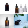 Storage Bottles Jars 2021 New 30Ml Glass Essential Oil Per Liquid Reagent Pipette Dropper Bottle Flat Shoder Cylindrical Drop Delivery Dhzpq