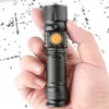 Zaklampen Krachtige LED-zaklamp Tactische zaklampen Oplaadbaar USB Ingebouwd 18650 Waterdichte zoom Vissen Jagen LED-zaklamp HKD230902