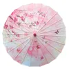 Umbrellas 82CM Cloth Chinese Style Oil-Paper Umbrella Hanfu Female Rainproof Dance Home Decor Classical Sombrilla Decorative