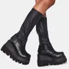 العلامة التجارية الجديدة ذات الحذاء الكبير الواسع العالي منصة TIJ العصرية بارد ATUURN WINTER MID-CALF BOOTS SHOES FOOTWEAR 230821