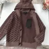 Projektant Kids Cardigan Baby Hooded Sweter Spring Produkty Rozmiar 100-150 cm Pełny wydruk liter dla dzieci Kurtka Dziecka 30 sierpnia