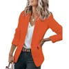 Women's Suits Blazer For Jackets Open Work Blazers Coat Casual Sleeve Front Long Office Outerwear Suit Chic