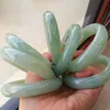 Bracelet en jade naturel, bracelet de glace Wangfu couleur jade