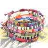 Bracelets de cheville Mode Ethnique Couleurs Tissu Classique Népal Style Pied Accessoires Corde Cheville Taille 18-36Cm Mix Drop Livraison Bijoux Dh0Sl