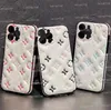 iPhone 15 Pro Max 14 13 12 Luxury Brand Cover g iphone15 15pro 15pro 15pro 15phone15promaxケースのファッションL革携帯電話ケース