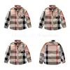 Kids Shirts Toddler Boy Shirt Clothes Autumn Long Sleeve Plaid T Lapel Fashion Cotton Classic Tops Boys Shir Drop Delivery Baby Mate Dhfzl