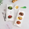 Storage Bottles Modern White Ceramic Plate Dessert Of Phnom Penh Appetizer Side Fruit Salad Household Kitchen Supplies.