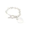 Bracelet classique 925 gravé coeur grossier créateur classique pour hommes et femmes de haute qualité en or 18 carats Ot bijoux cadeaux de vacances HQT7