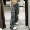 Women's Jeans Lygens Denim Button Pockets Zipper High Waist Long Pants Autumn Winter Wholesale Solid Y2K Streetwear Clothing