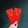 Present Wrap 10 PCS Bröllops plånböcker Pocket Wallet China omsluter pengar Röd år tusen yuan kinesiska förvaringspaket papper