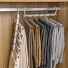 Hängare Creative Multi-Layer Pants Scants Scarf Storage Rack Multifunktionell sovsal Hushållens garderob Kjol Tie Klädhängare Organiserare