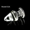 Vibratorer Glas Anal Plug stor storlek 55 cm i diameter Stimulering Massage Vuxen Orgasm Masturbation Products för par 230901