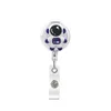 Business Card Files Cute Retractable Badge Holder Reel - Clip-On Name Tag With Belt Clip Id Reels For Office Workers Astronaut Doctors Otx6H