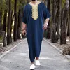 Etnische Kleding 2023 Moslim Mannen Jubba Thobe Islamitische Ramadan Heren Abaya Jurk Lange Gewaad Saudi Slijtage Musulman Caftan Jubah Dubai