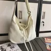 Sacos de noite mulheres lona ombro grande capacidade grosso livros bolsa tote cor sólida crossbody saco grande bolsa de viagem para senhoras