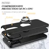 Lens Protection Phone Cases For iPhone 15 14 Plus 13 Pro Max 12 11 XR 7 8 Samsung S23 Ultra A03s A14 A12 A54 A13 A23 A53 A24 A53 Shockproof Kickstand Defender Cover