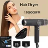 Sèche-cheveux électrique 110000 tr/min Sèche-cheveux professionnel sans balais à ions négatifs Sèche-cheveux Super puissant vent Salon à faible bruit 1600W Souffleur électrique HKD230902