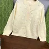 Дизайнерский детский кардиганский модный Hollow Out Design Baby Sweater Spring Products Размер 100-160 см одиночной грудь вязаной куртки 30 августа 30 августа