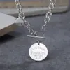 New children's necklace fashion hip hop necklace runway accessories trend Korean hip hop boy personality pendant pendant