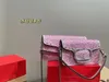 2023 Rhinestone Zincir Çantası Tasarımcı Çanta Bayanlar Crossbody Bag Omuz Bayanlar