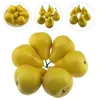 Party Decoration 6 PCS DECORATE Pear Ornament Mini Food Toys Fake Adgnment Miniature Plants Ornament Fruit