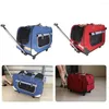 Dog Carrier Pet Bags With Removable Rolling Wheels Dogs Cats Backpack Breathable Luggage Pets Car Travel Transport