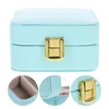 Jewelry Pouches Multifunctional Box Small Case Mirror Necklace Storage Organizer Earrings