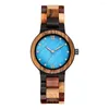 Montres-bracelets Smvp Vintage Wood Made Femmes Montre À La Main Pleine Bande En Bois Quartz Dames Montres Robe Horloge