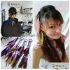 Other Ethnic Style Hairband Hair Rope Bohemian Colorf Feather Ring Fashion Wig Hand Woven Accessories Wholesale Drop Delivery Jewelry Dhwvu