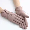 Fem fingrar handskar fem fingrar handskar vinter kvinnlig vindtät vattentät inre plysch 1Pair Warm Mittens Lady Touch Screen Skinvänliga mjuka kvinnor x0902