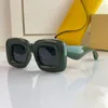 Óculos de sol retangulares infláveis de nylon óculos de sol de luxo óculos masculinos lentes pernas logotipo engraçado hip hop LW40098I óculos de sol de vanguarda para mulheres óculos de alta qualidade