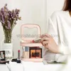 Totes Rownyeon Portable Pink Transparent Pvc Square Travel Makeup Bag Makeup Bagstylishhandbagsstore