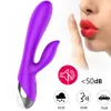 Vibradores 10 Velocidade G Spot Vibrador USB Recarregável Poderoso Vibrador Coelho para Mulheres Clitóris Estimulação Massagem Adulto Brinquedos Sexuais 230901