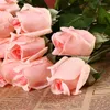 Decorative Flowers 10pcs/lot Artificial Rose Bride Bouquet Home Garden Decor Wedding Decoration Party Wreaths Supplies