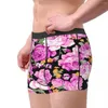 Caleçon Boxer Homme Sous-Vêtements Homme Culotte Rose Fleur Short Confortable Homme