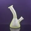 Gros Mini Triangle eau dab rig bong grandir dans des tuyaux de brûleur à mazout en verre foncé avec bol à fumer mâle de 10 mm