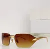 Sonnenbrillen für Männer und Frauen, Designer-A55-Stil, Anti-Ultraviolett, Retro-Brille, rahmenlos, mit Box