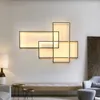 Lampy ścienne Nowoczesne ramy geometrii Lampa LED LED LIVE LIGET Lights Sylgiali Lighttures Indoor Sconce Luminaire