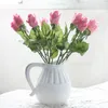 Decorative Flowers 10pcs/lot Artificial Rose Bride Bouquet Home Garden Decor Wedding Decoration Party Wreaths Supplies