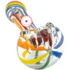 Último colorido Rainbow Ripper Pyrex Tubos de mano de vidrio grueso Filtro portátil Hierba Tabaco Cuchara Tazón Fumar Bong Titular Innovador tubo de soporte para cigarrillos