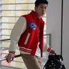 Luxury Designer Jacket Män Kvinnor Baseballjacka överdimensionerade varsity Jackor Herrens ullrock 1V Broderi Sweatshirt